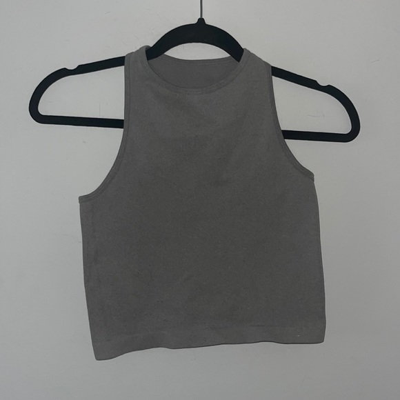 Free People NWOT gray crop top s women’s size medium. - Picture 1 of 3